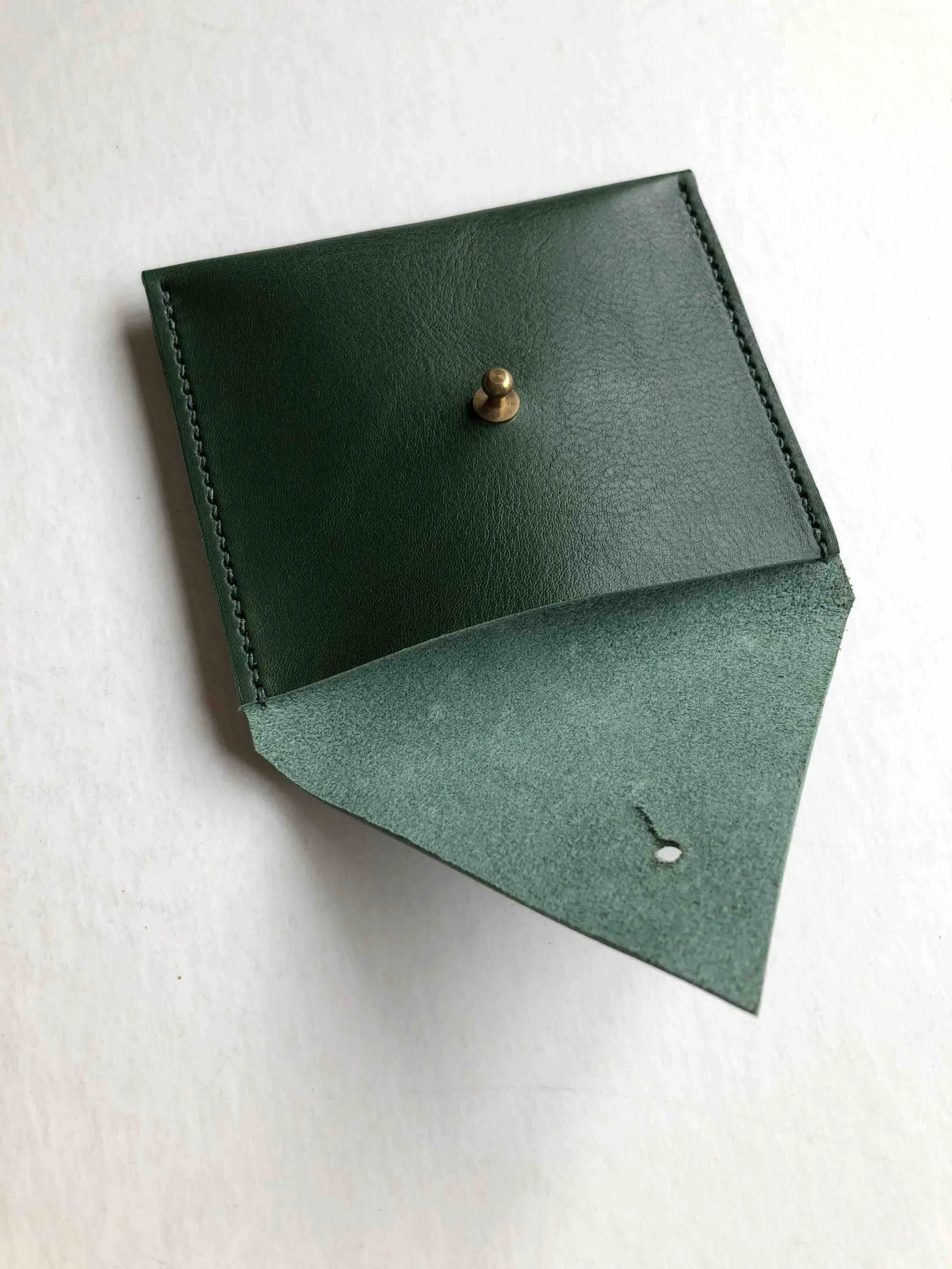 Drifter Mini Leather Coin Purse in Red or Green