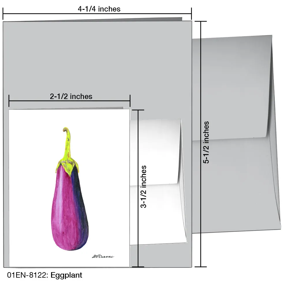 Eggplant, Greeting Card (8122)