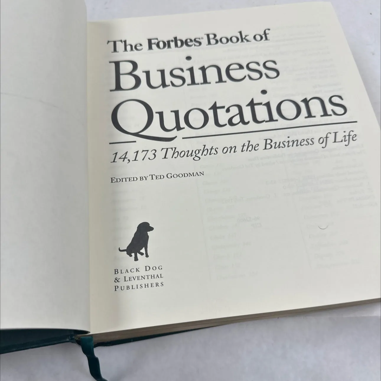 Fancy forbes book of business quotes - gold page edges! -  books