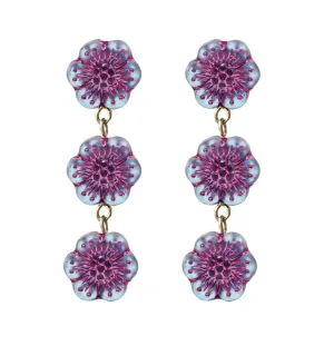 Floral Statement Drop Earrings