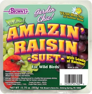 F.M. Brown's Garden Chic! Amazin' Raisin Suet 11-3/4-Ounce