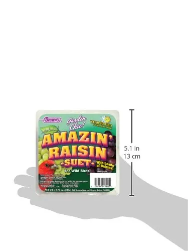 F.M. Brown's Garden Chic! Amazin' Raisin Suet 11-3/4-Ounce