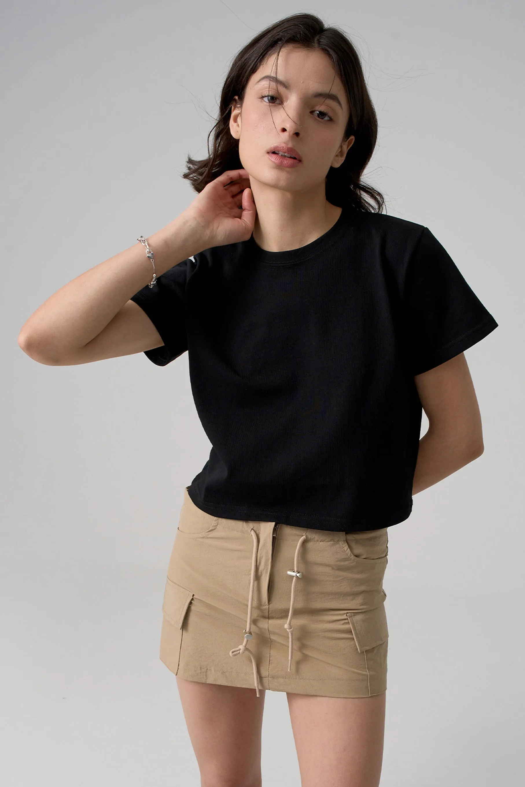 Forme Boxy Tee, Black