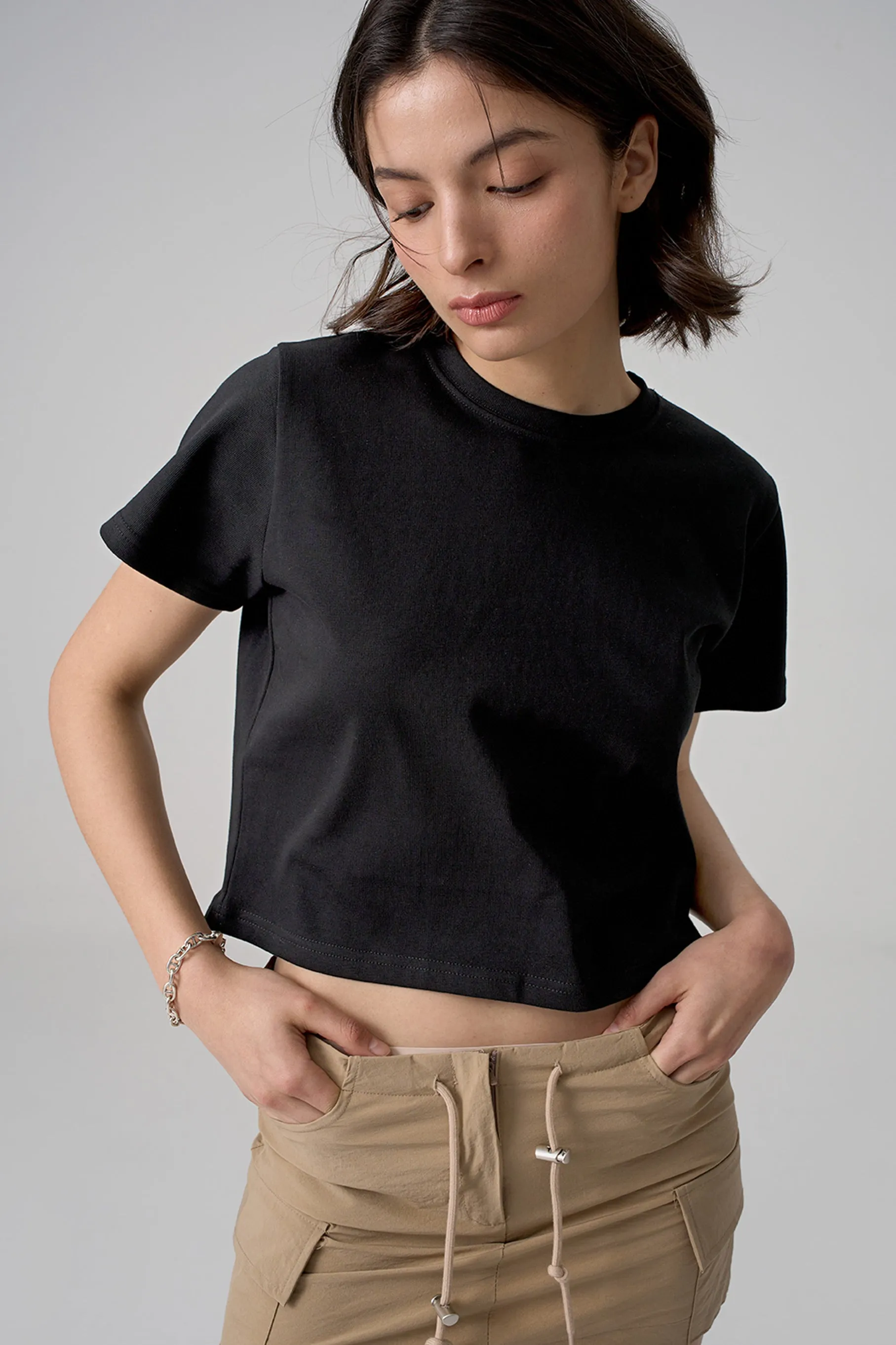 Forme Boxy Tee, Black