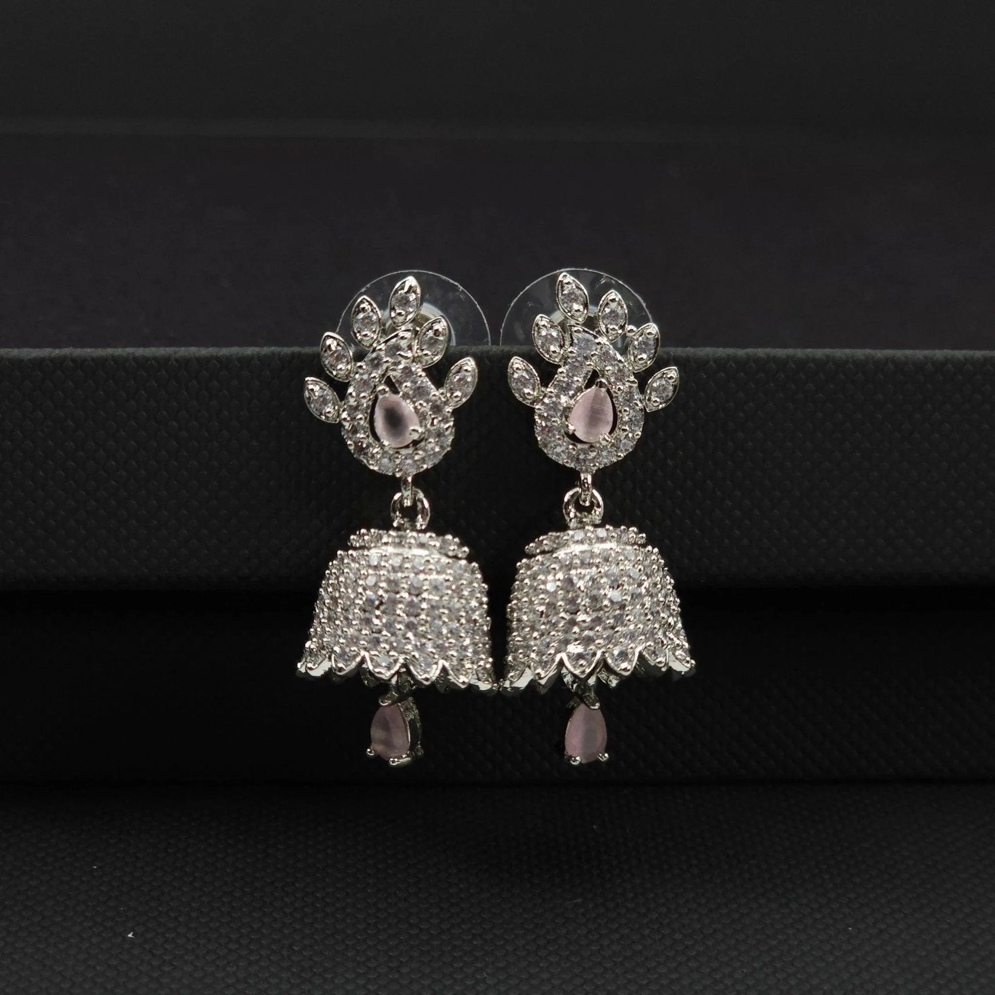 Fya - American Diamond CZ Small Jhumki Earrings