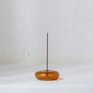 Gentle Habits - Glass Vessel Incense Holder - Amber