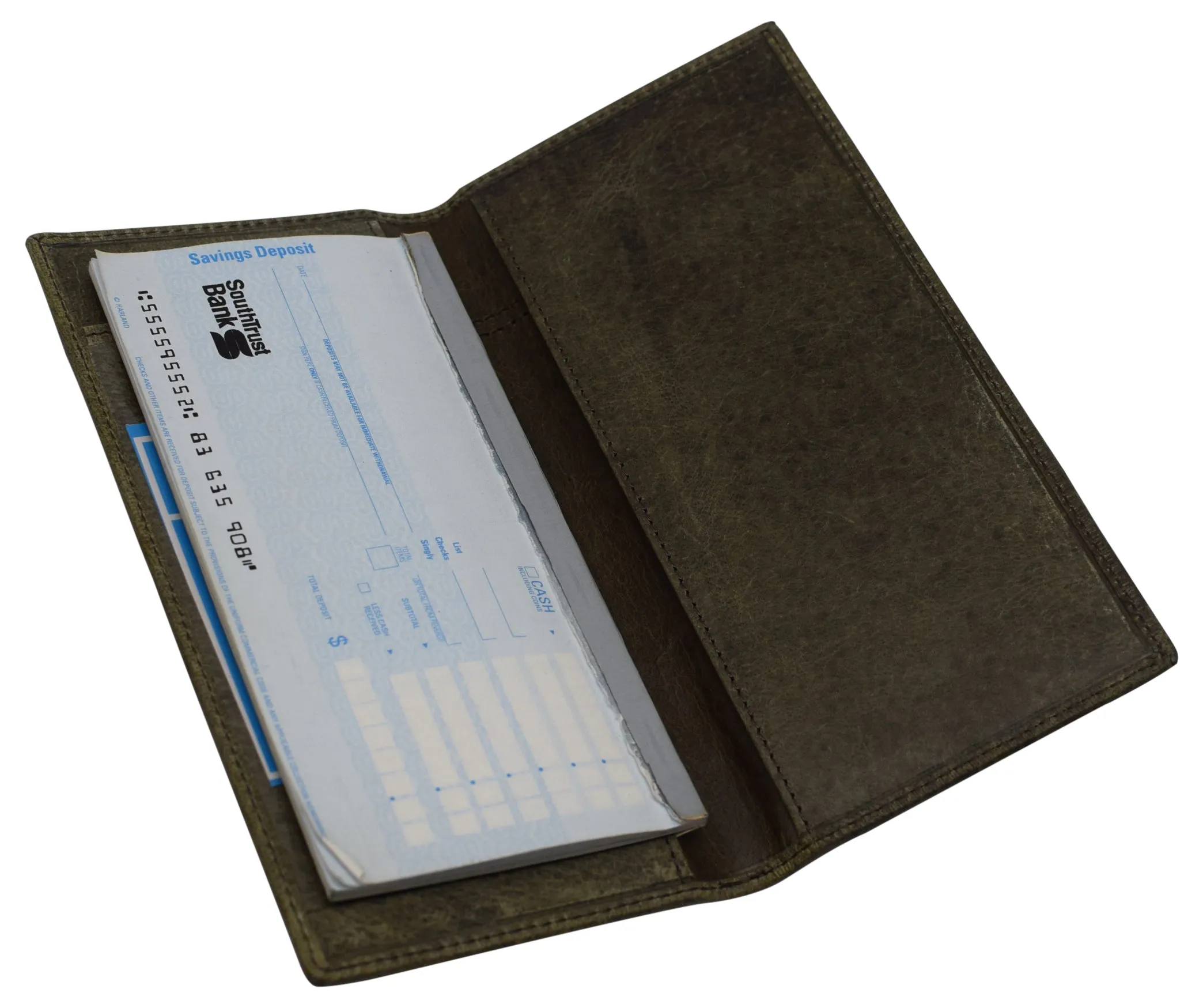 Genuine Hunter Leather Basic Checkbook Cover Holder