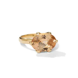 Gigi Ring, Morganite, 9kt Yellow Gold