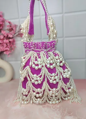 Hayat Pearl Potlis Wedding Bridal Potlis Bridesmaid  Potli