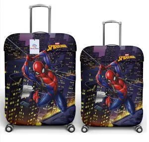 Heart Home Marvel Spiderman Luggage Cover | Polyester Travel Suitcase Cover | Washable | Stretchable Suitcase Cover | 18-22 Inch-Small | 22-26 Inch-Medium | Pack of 2 | Multicolor