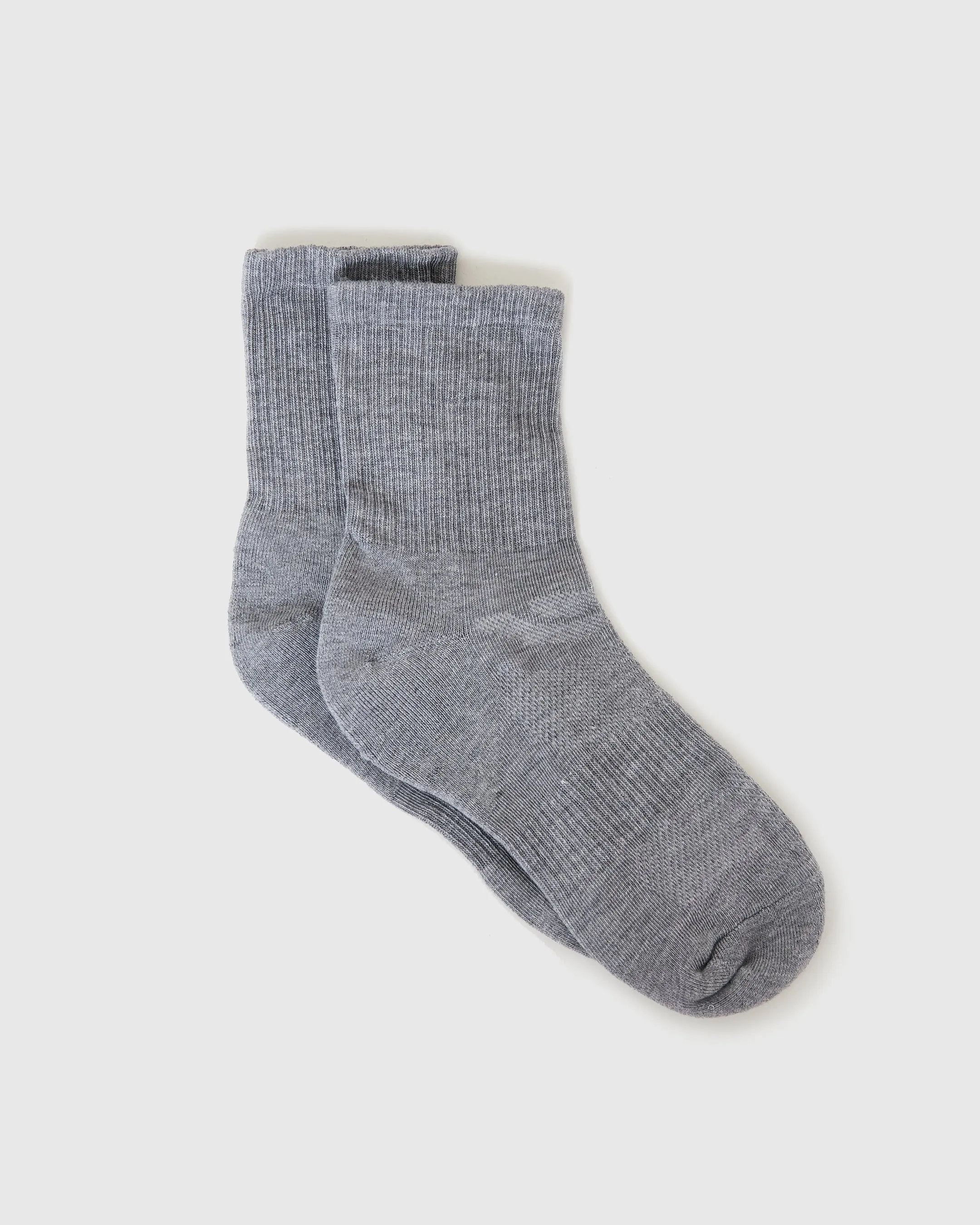 Heather Gray Half Crew Socks 9-Pack