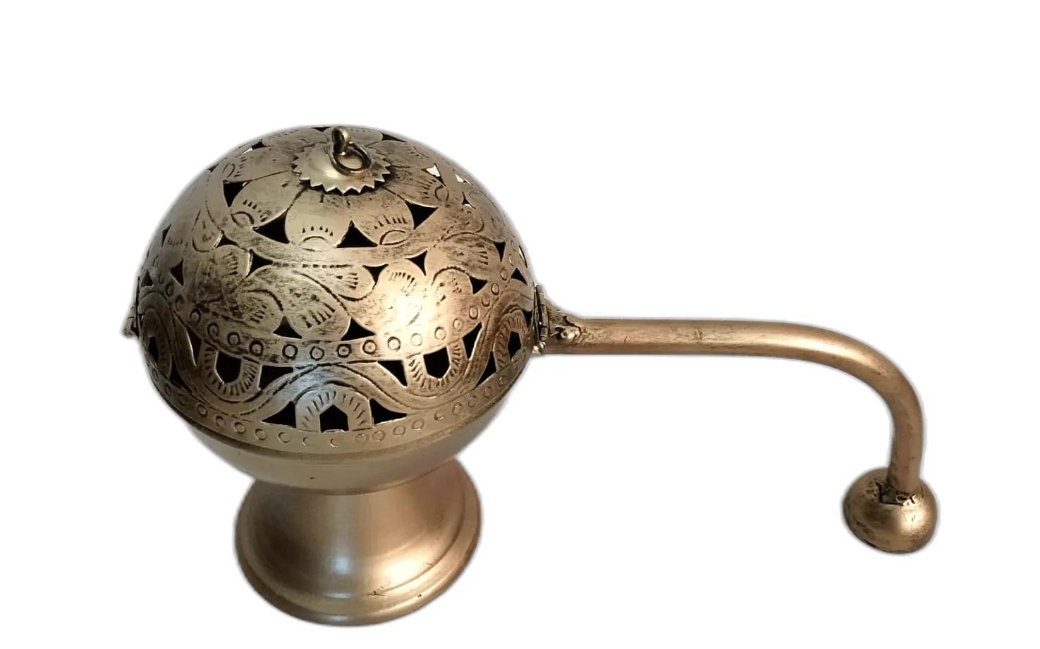 Home Purifying Metal Dhuna Loban Burner / Bakhoor Burner / Dhooni or Dhoop Dani or Dhuni