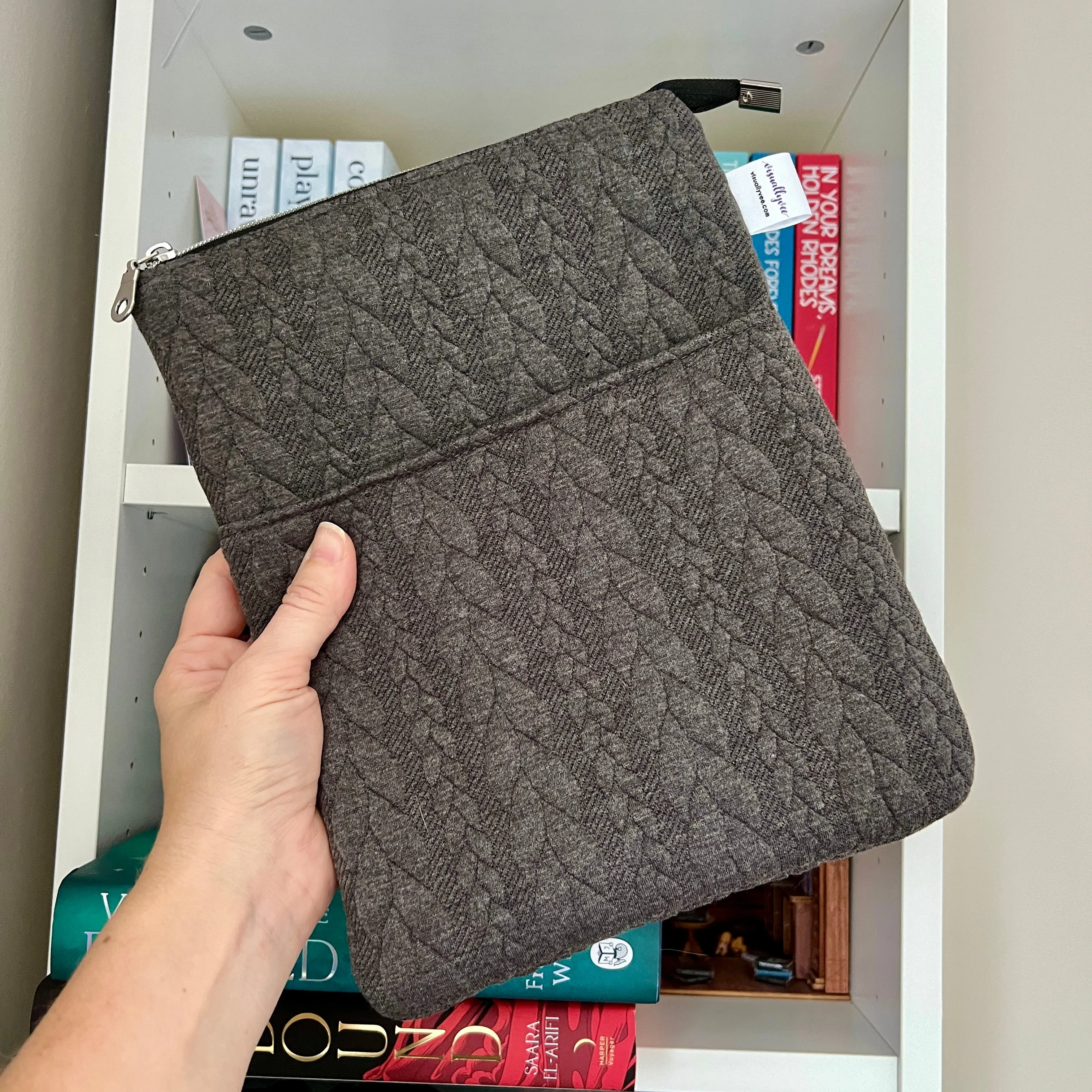 It’s Sweater Weather - Grey -  Zippered Book Sleeve