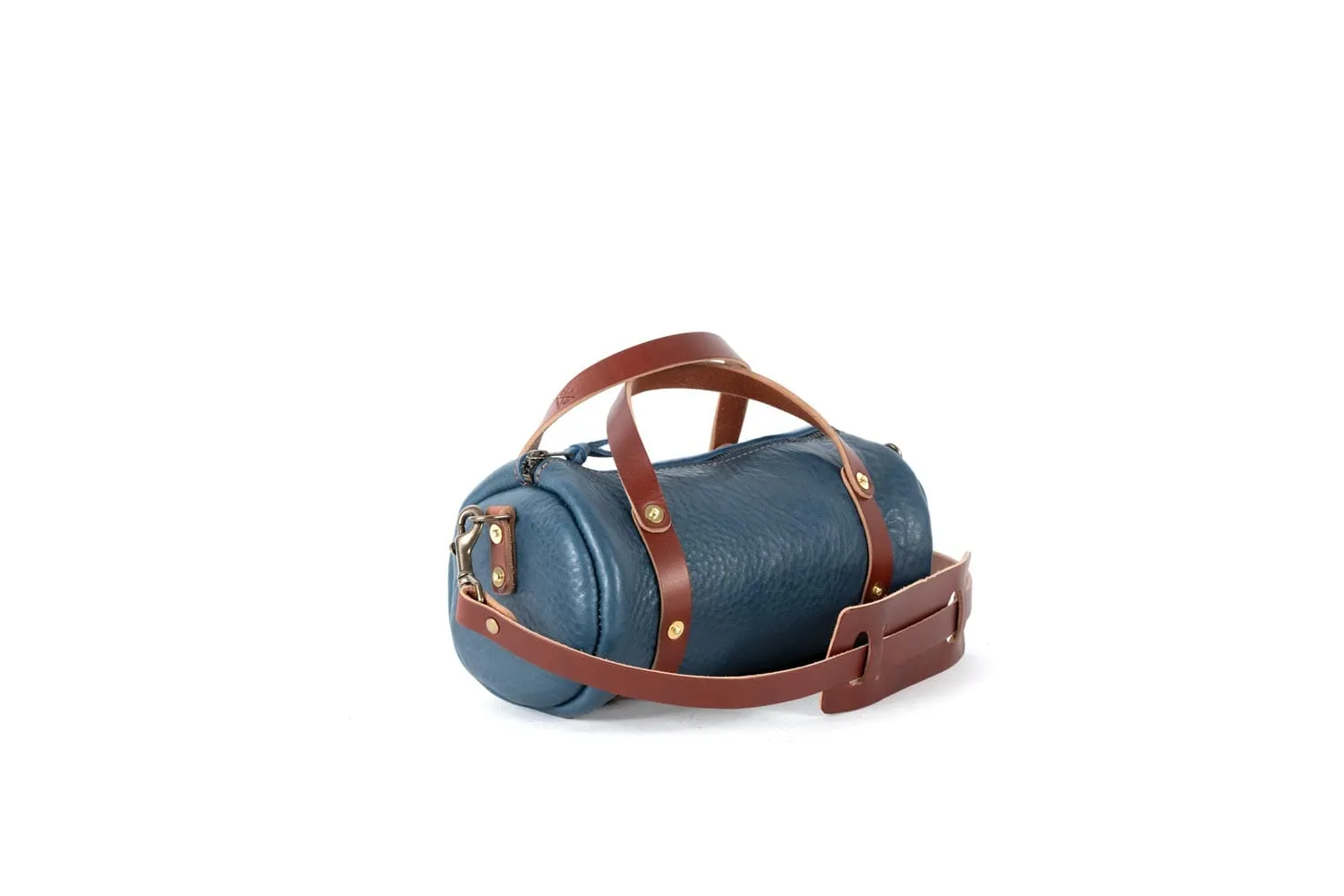 JANE LEATHER CROSSBODY - SMALL - SMOKEY BLUE