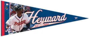 Jason Heyward "Action" Premium Felt Collector's Pennant (LE /2010) - Wincraft