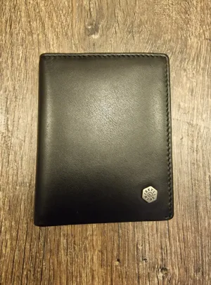 Jekyll & Hide MONACO SLIM BIFOLD CARD HOLDER, SOFT BLACK