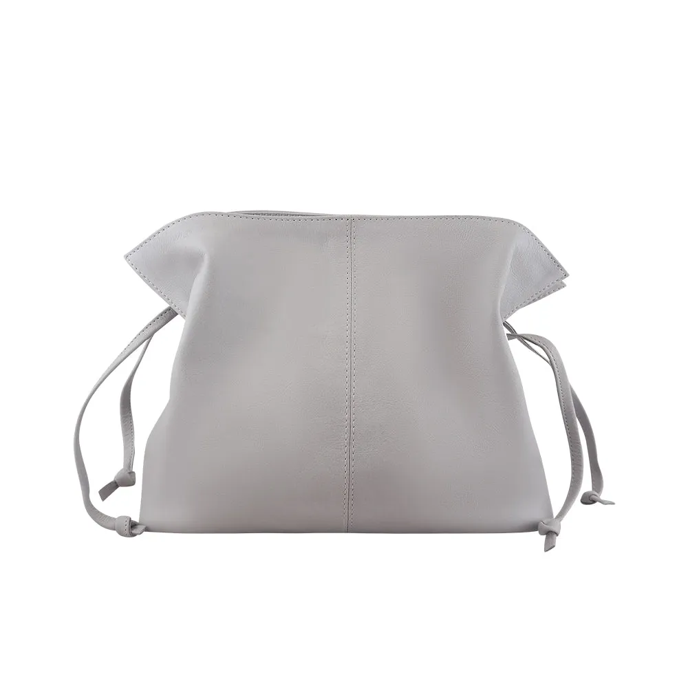 Jillian Drawstring Crossbody | Ash Grey