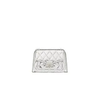 Kate Spade Carey Metallic Small Flap Shoulder Bag In Lunar Light KE395