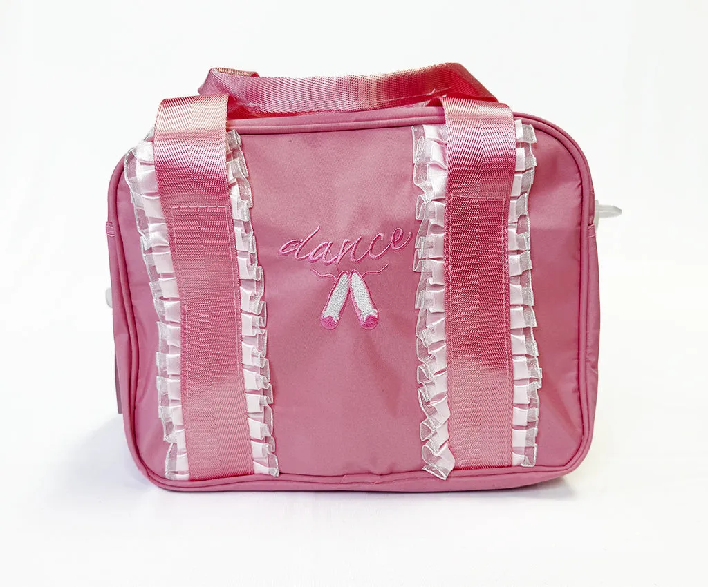 KBG Pink Ruffle Duffle Dance Bag