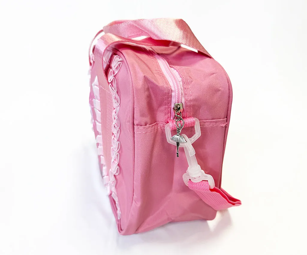 KBG Pink Ruffle Duffle Dance Bag