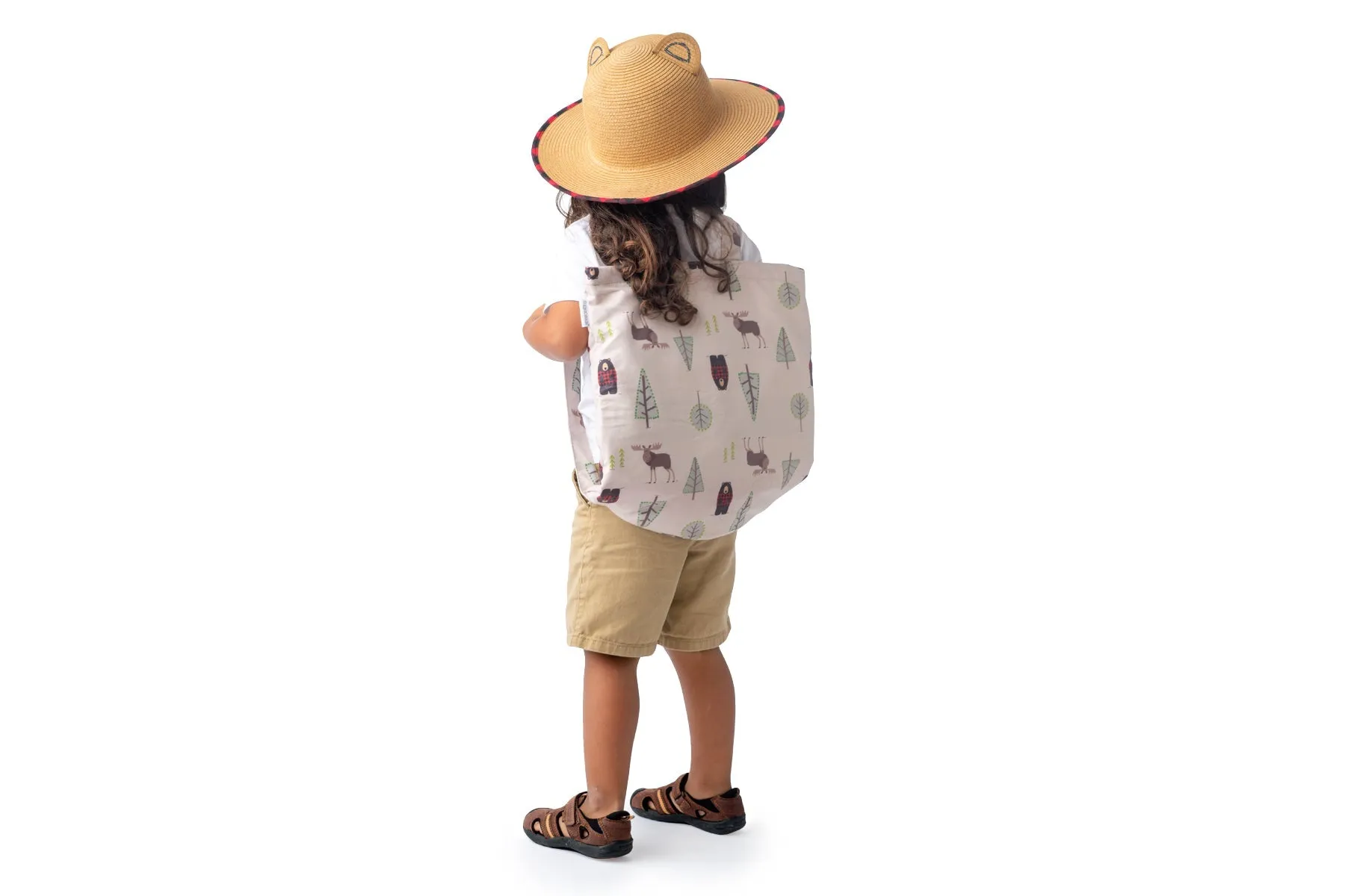 Kids Towel Backpack  - Moose | Black Bear