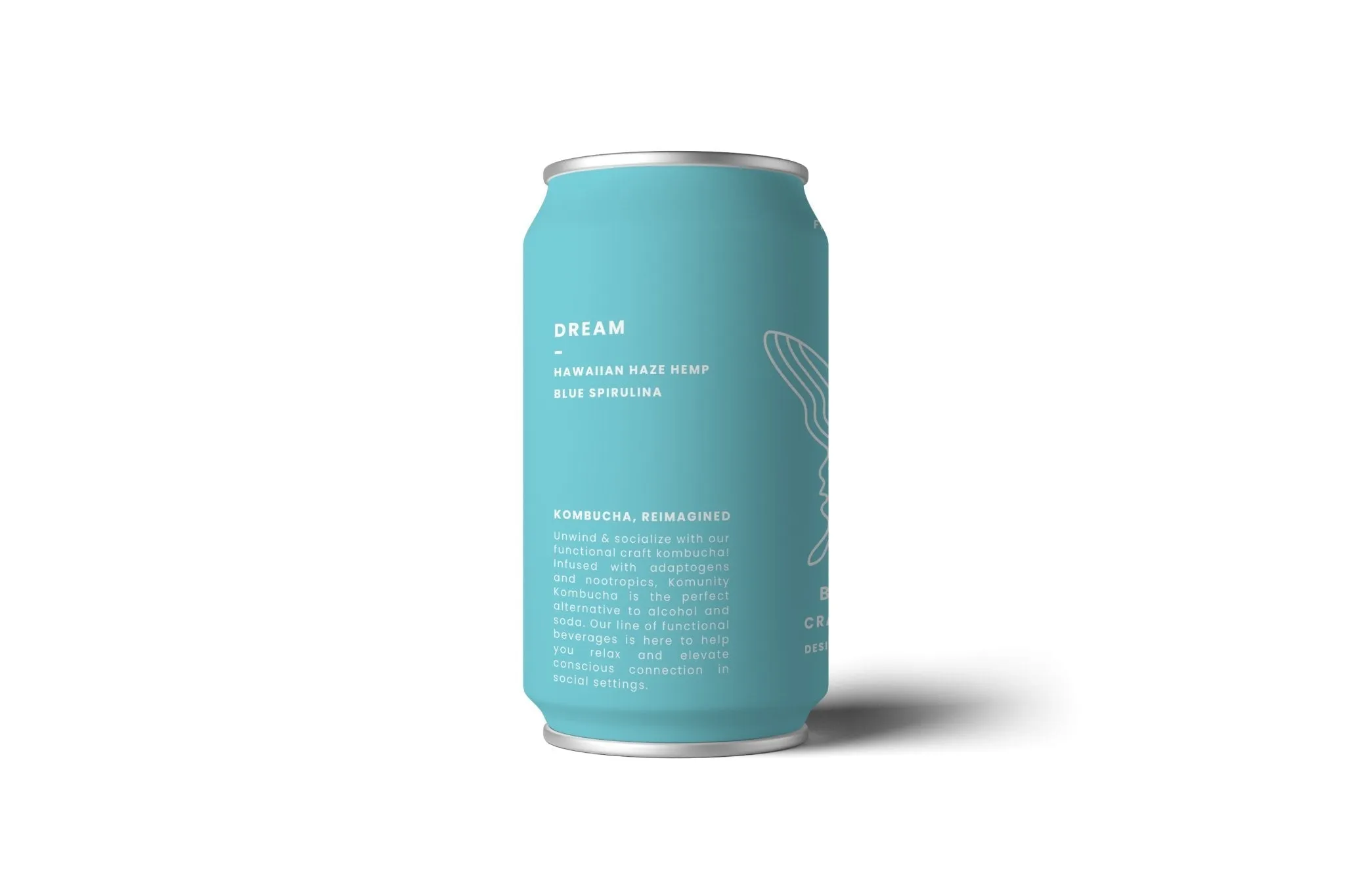 Komunity Kombucha "Dream" - Blue Dream Kombucha Cans - 24 x 12oz