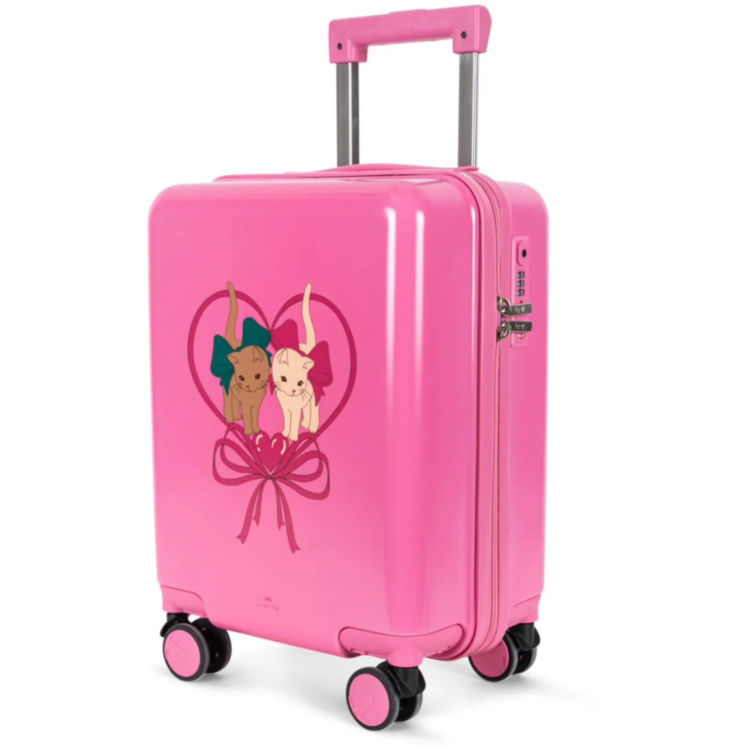 Konges Sløjd Bow Kitty Pink Travel Suitcase