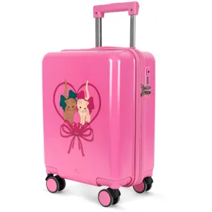 Konges Sløjd Bow Kitty Pink Travel Suitcase