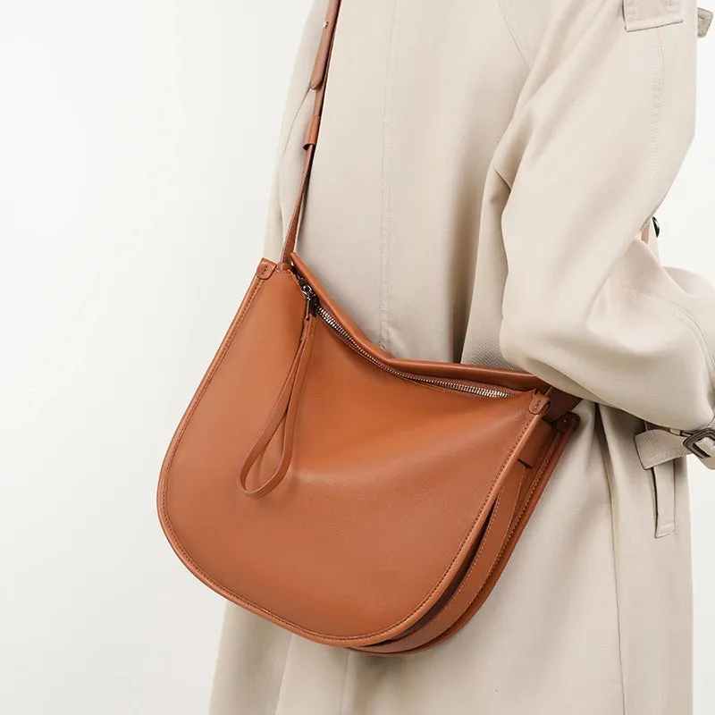 Large Leather Convertible Crossbody Bag