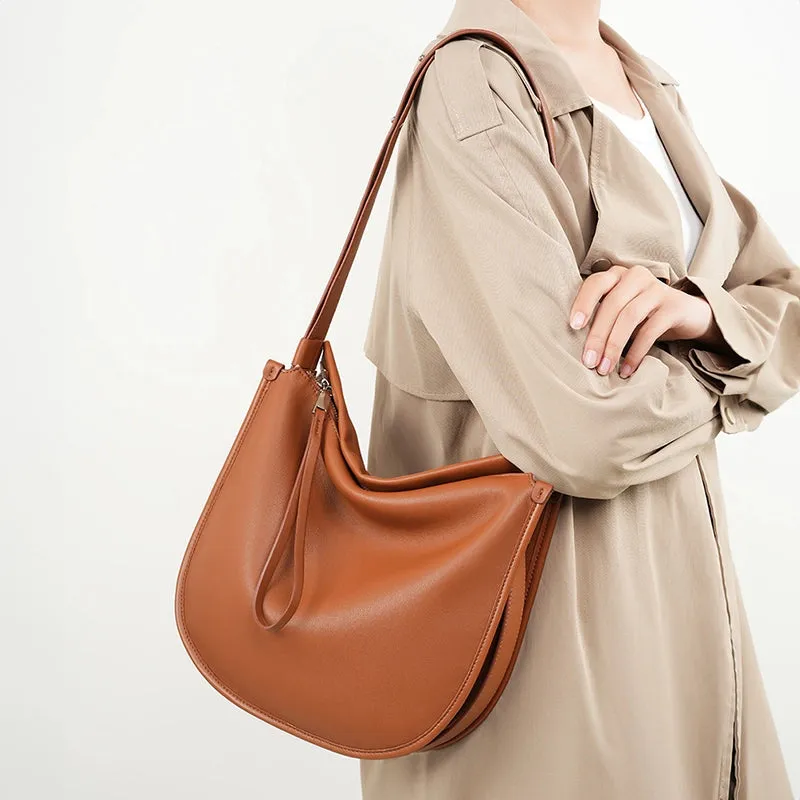 Large Leather Convertible Crossbody Bag