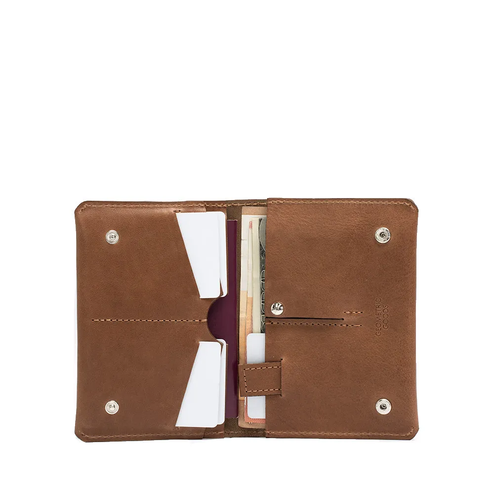 Leather AirTag Travel Wallet - Secure Your Essentials On The Go