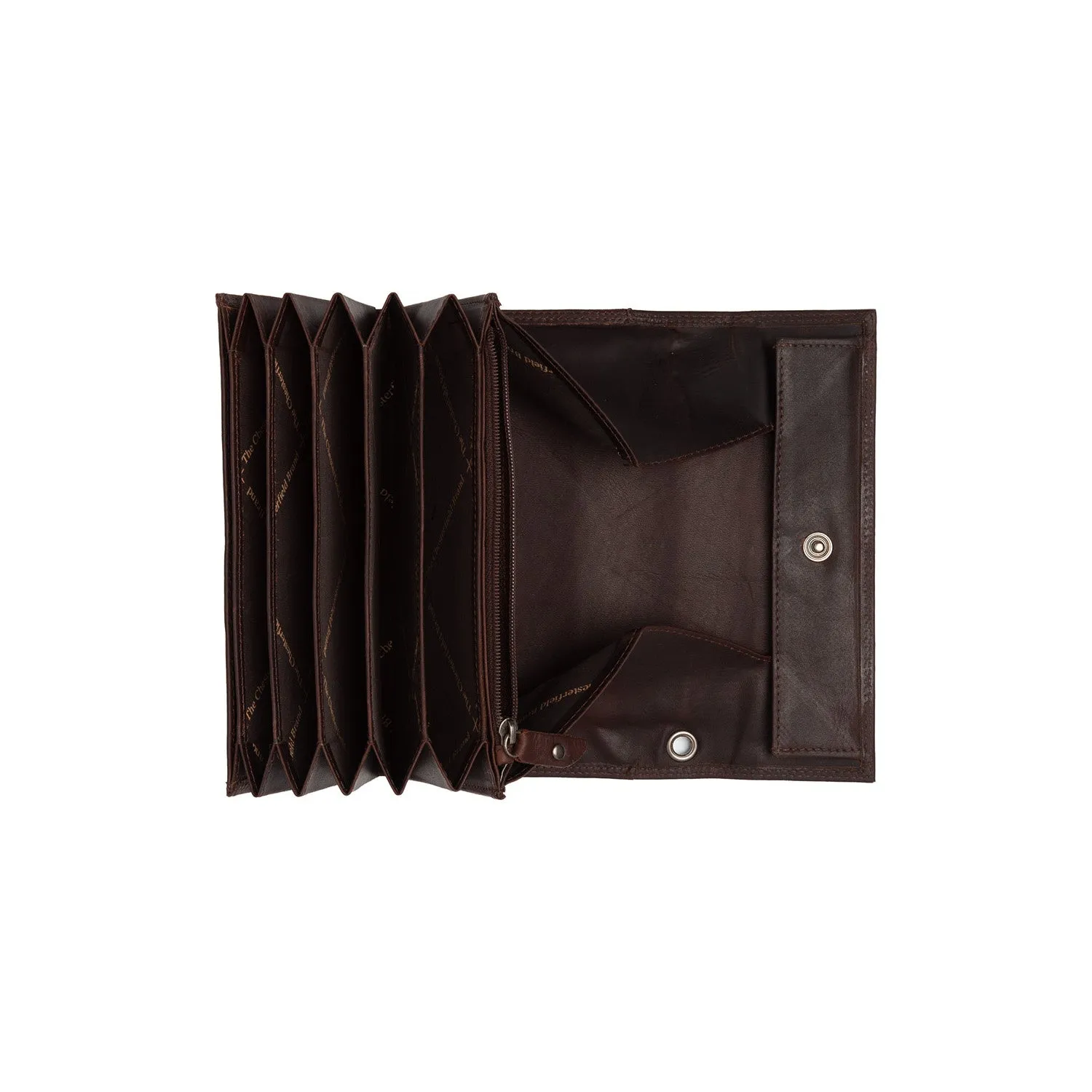 Leather Waiter Wallet Brown Grenada