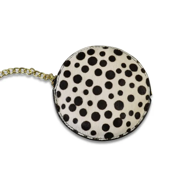 LORN - Ladies Addison Road Calf Hair Key Ring Coin Purse