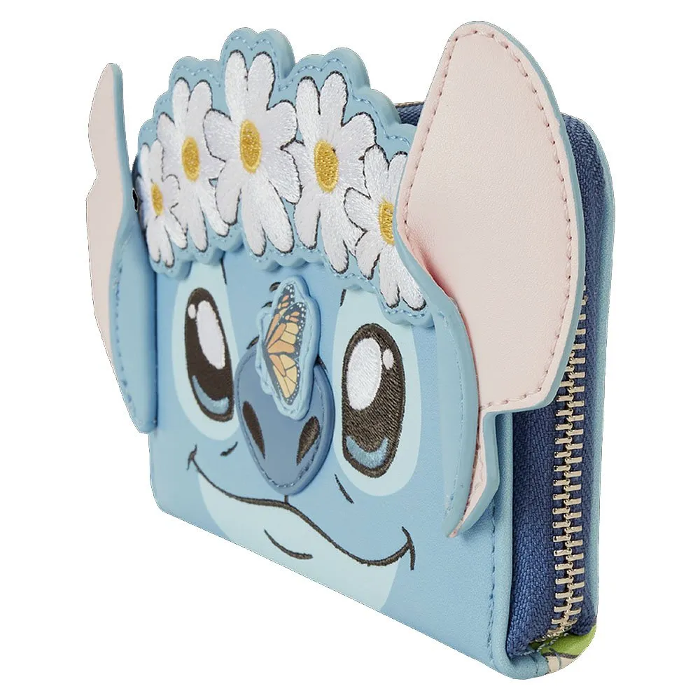 Loungefly x Stitch Springtime Daisy Cosplay Zip Around Wallet