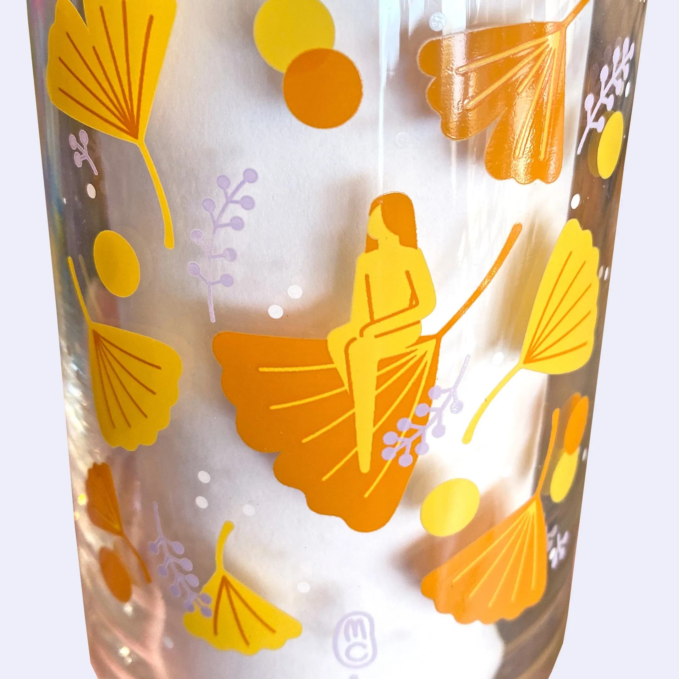 Maggie Chiang - "Autumn Ginkgo" Drinking Glass