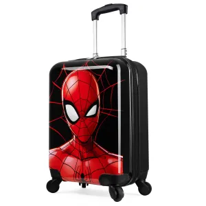 Marvel Carry On Suitcase for Kids Spiderman Cabin Bag with Wheels