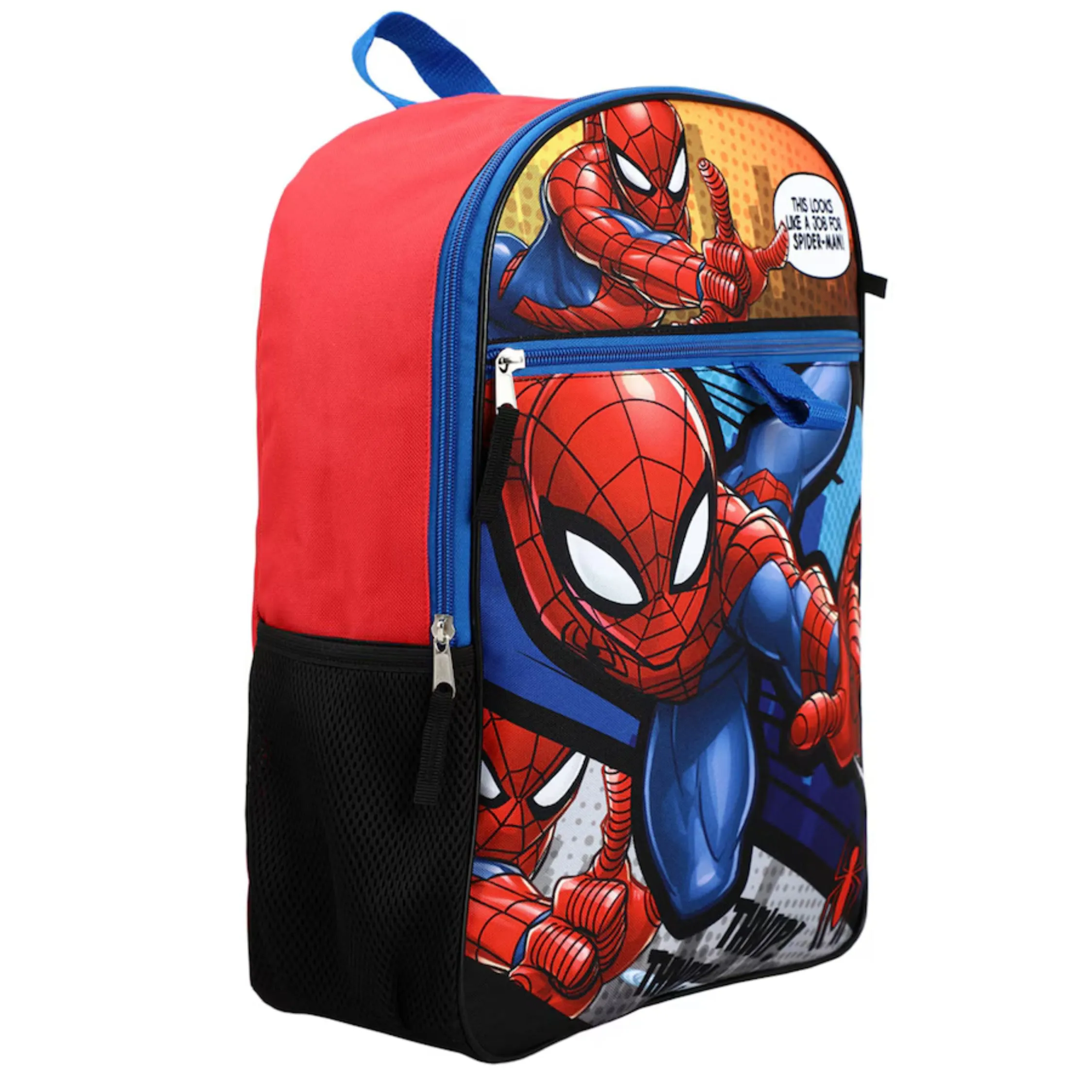 Marvel's Spider-Man Backpack and Folding Lunch 5 piece Set