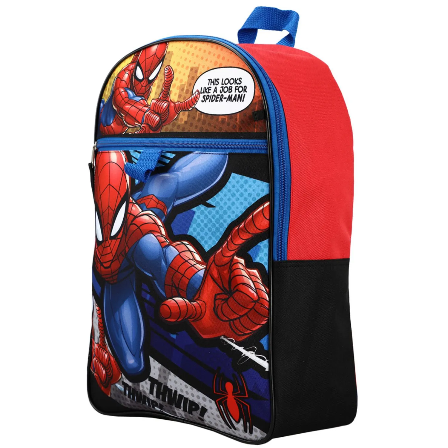 Marvel's Spider-Man Backpack and Folding Lunch 5 piece Set