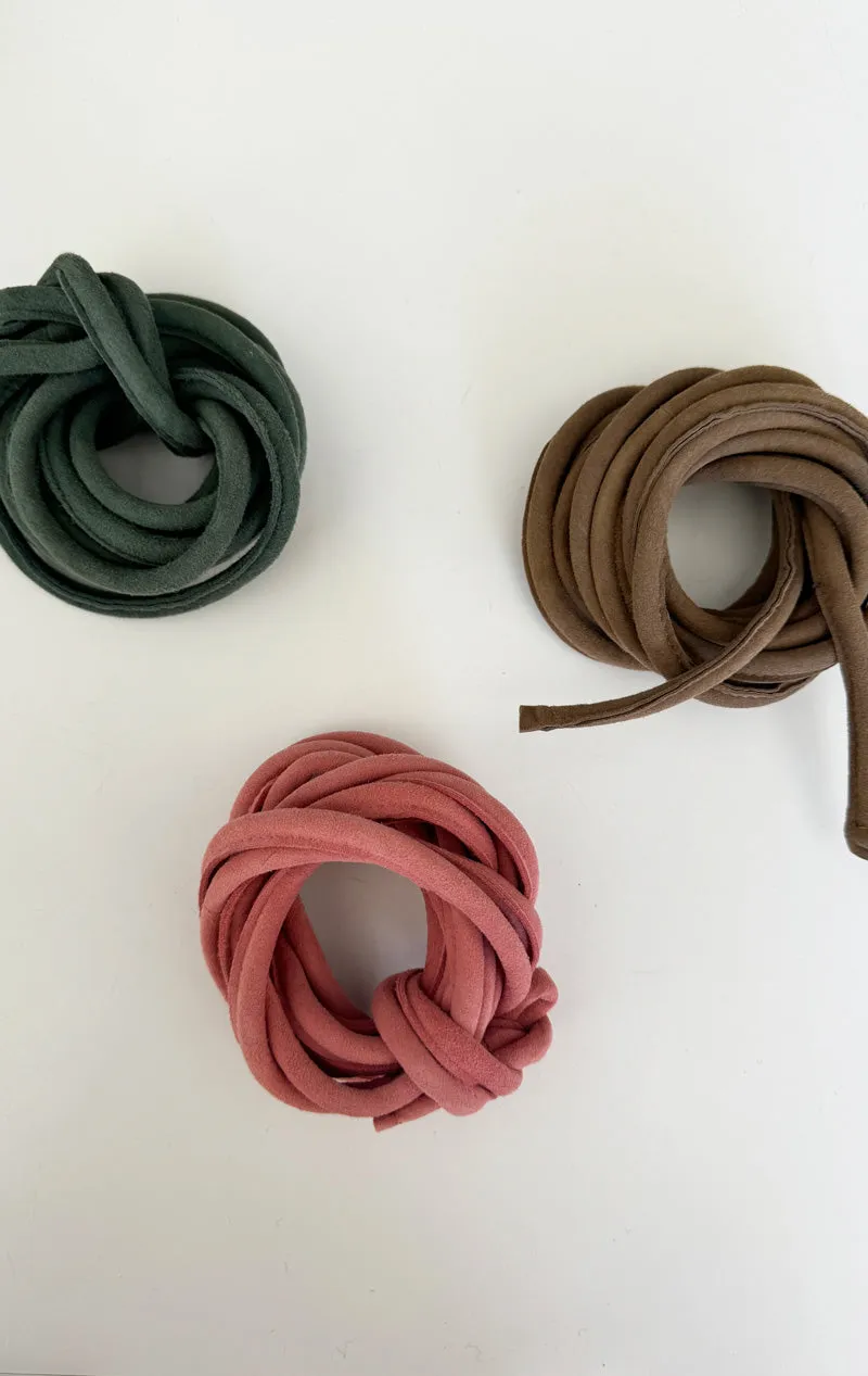 minimal chic suede belts