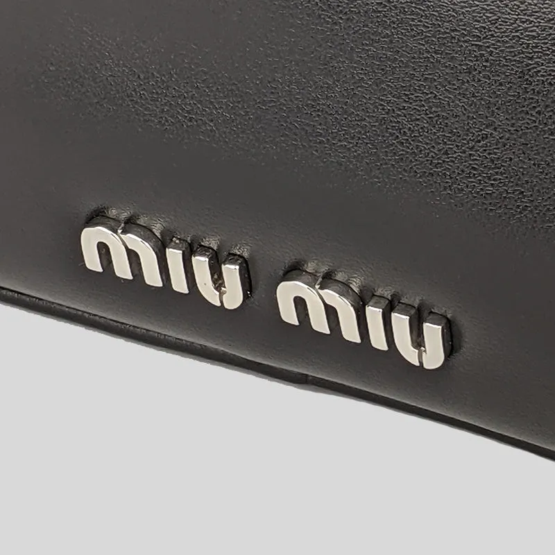 Miu Miu Marsupio Small Camera Crossbody / Belt Bag Black 5BL013