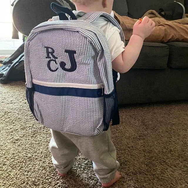 Monogrammed Toddler Backpack