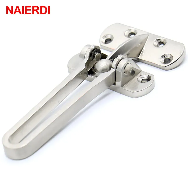 NAIERDI Zinc Alloy Hasp Latch Lock Door Chain Anti-theft Clasp Window Cabinet Locks Tools For Home Hotel Security Hardware