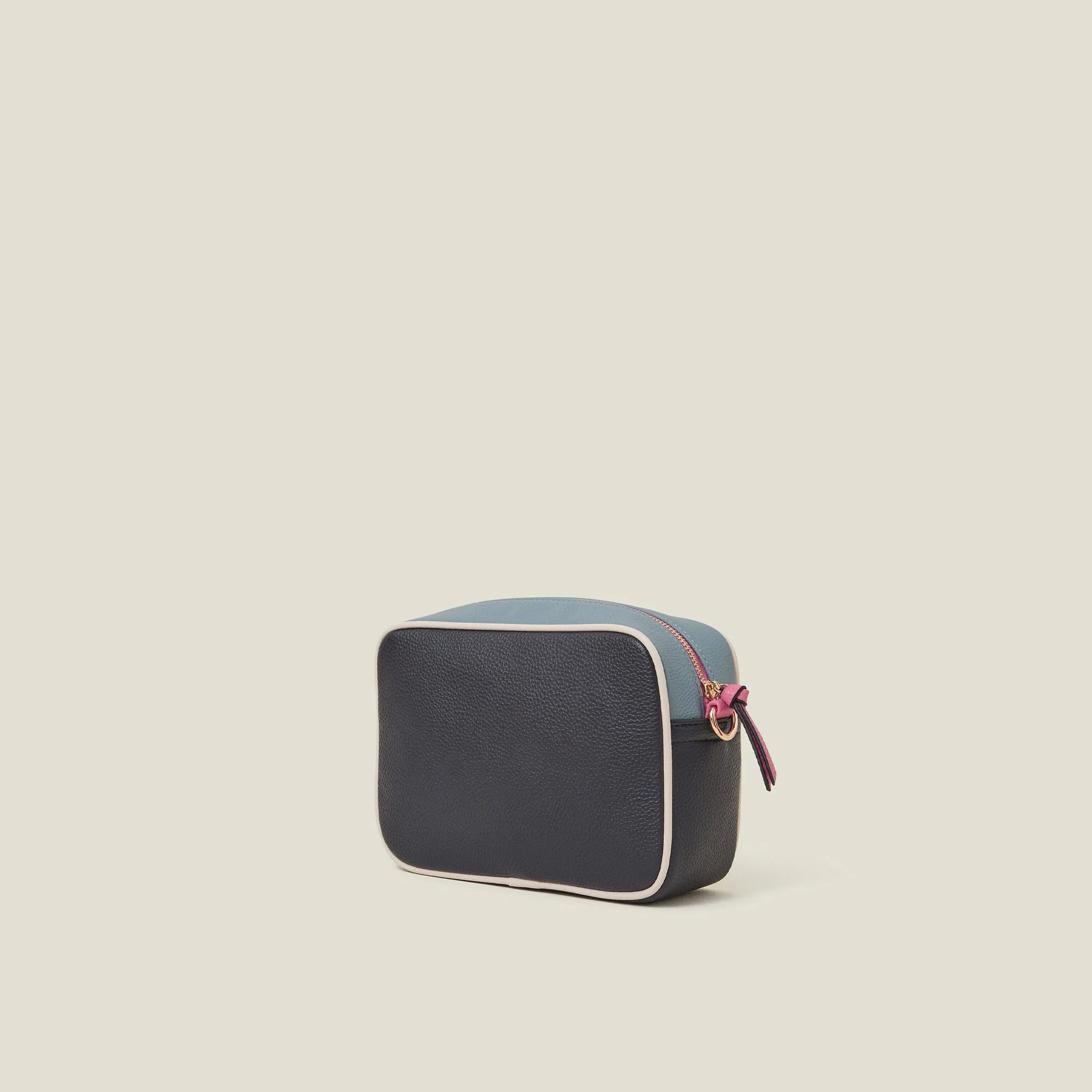 Navy Blue Colour Block Sling Bag