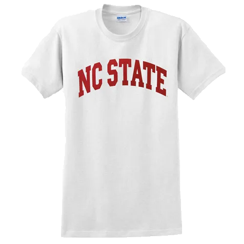 NC State Wolfpack Youth White Arch T-Shirt