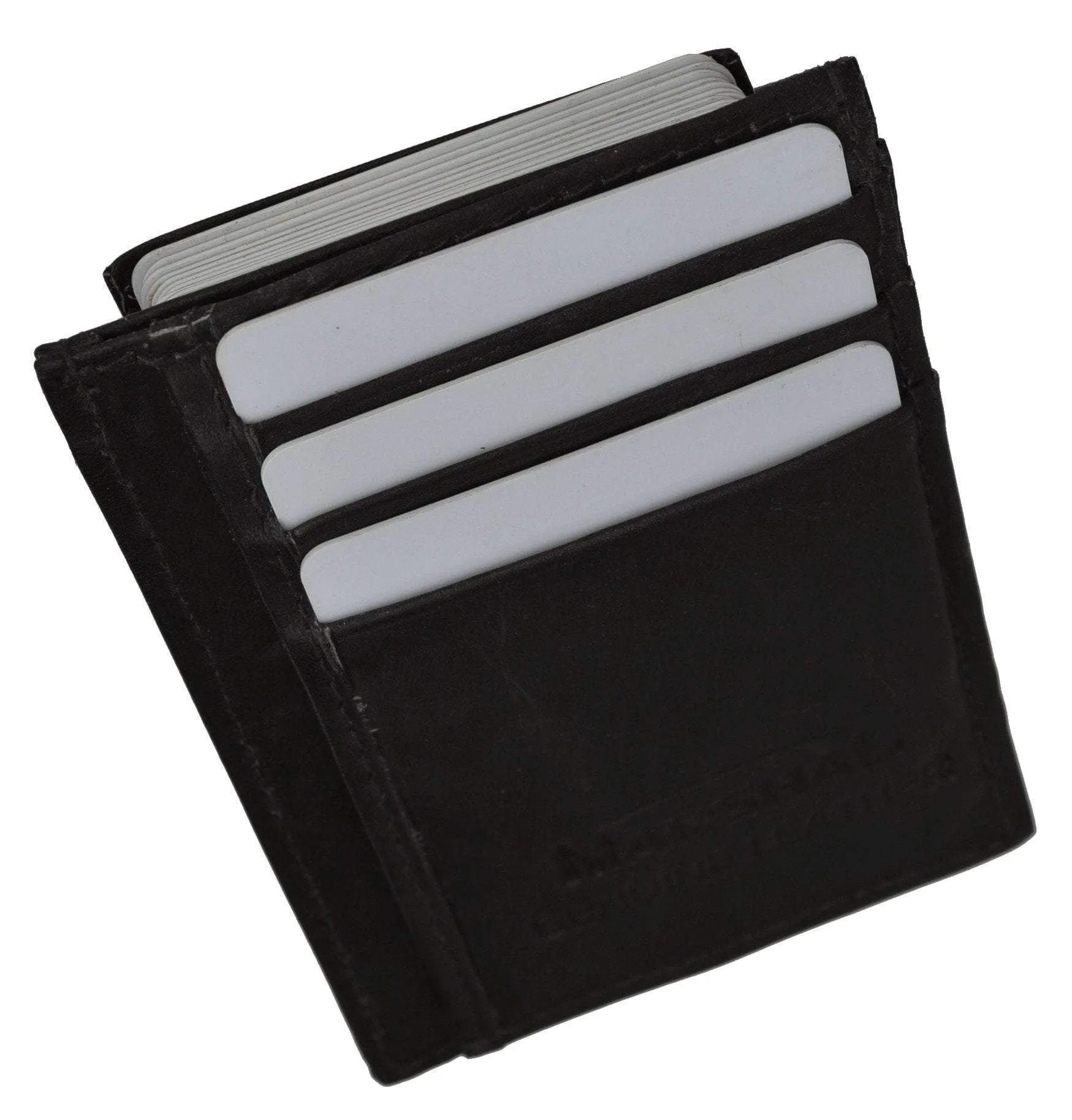 New Slim Thin Mens Bifold Genuine Leather ID Wallet Credit Card Holder 71 (C)