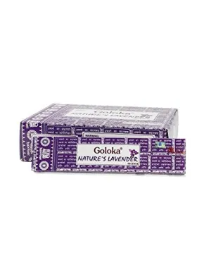 Original Goloka Natures Lavender Incense Box of 12 Packs