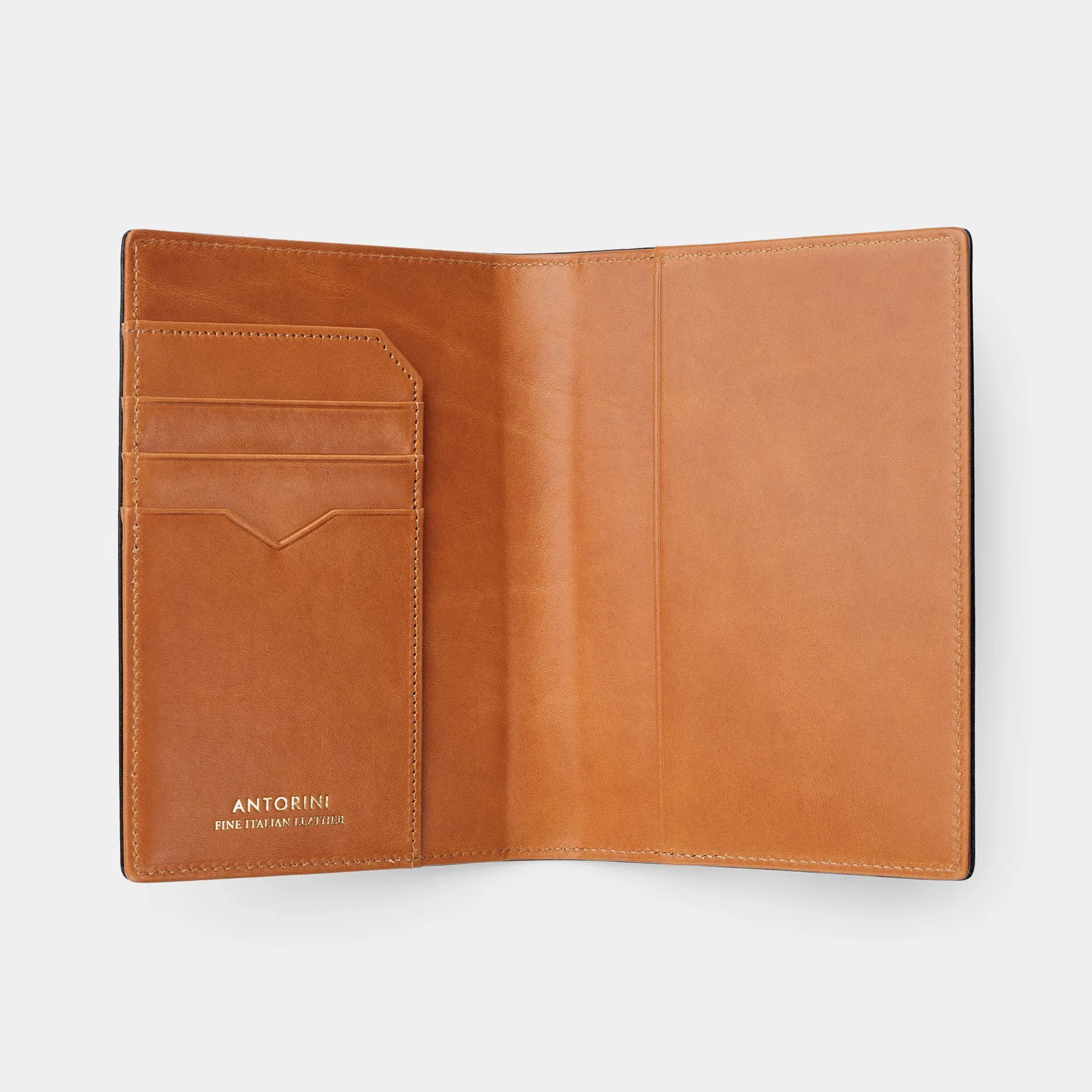 Passport Holder in Brown and Cognac