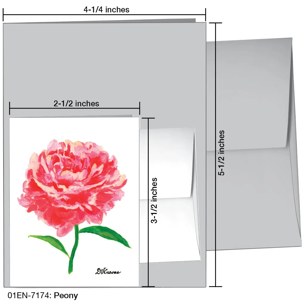 Peony, Greeting Card (7174)