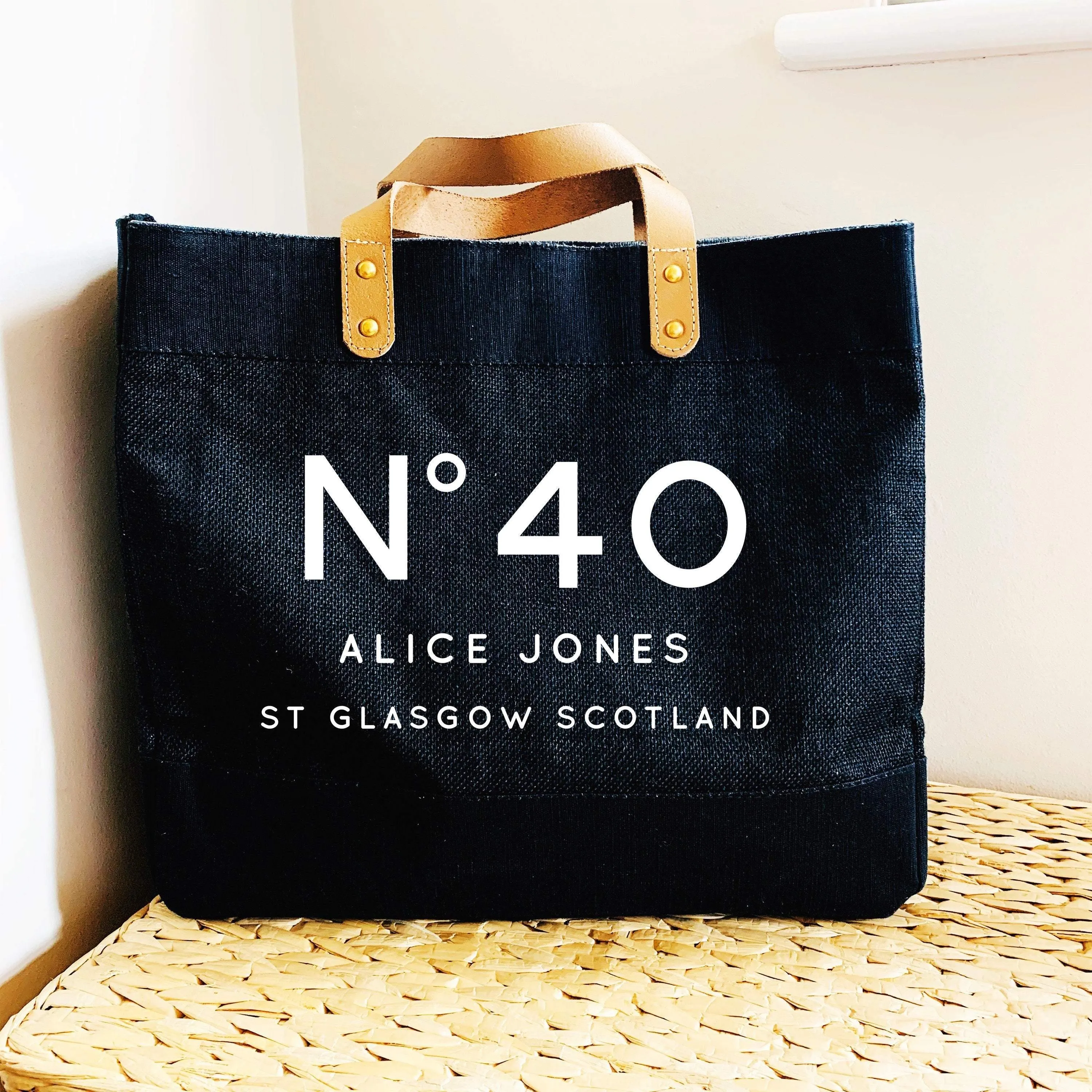 Personalised Bag | 50th Birthday Gift | Personalised Shopping Bag | Gift ideas for Her | Custom Beach Bag | Custom Bag | Custom Shopping Bag