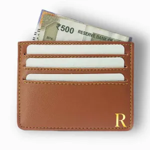 Personalized Debit Card Holder for Gents - Monogram